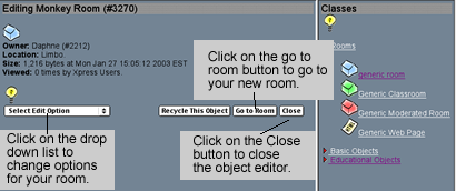 Edit window
