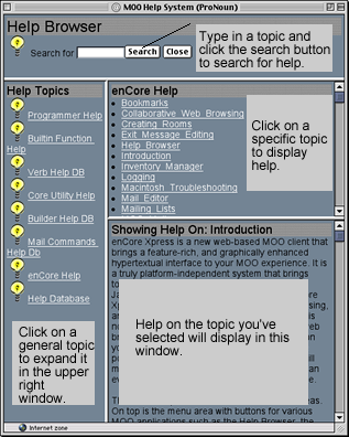 help browser